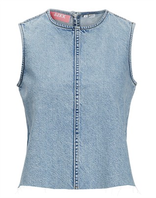 Maggie Cut Off Denim Top